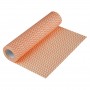 Серветки Aquasoft 25х30 (50 шт.) woodpulp сітка помаранчева хвиля рулон